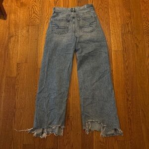 Women's Distressed Blue Jeans